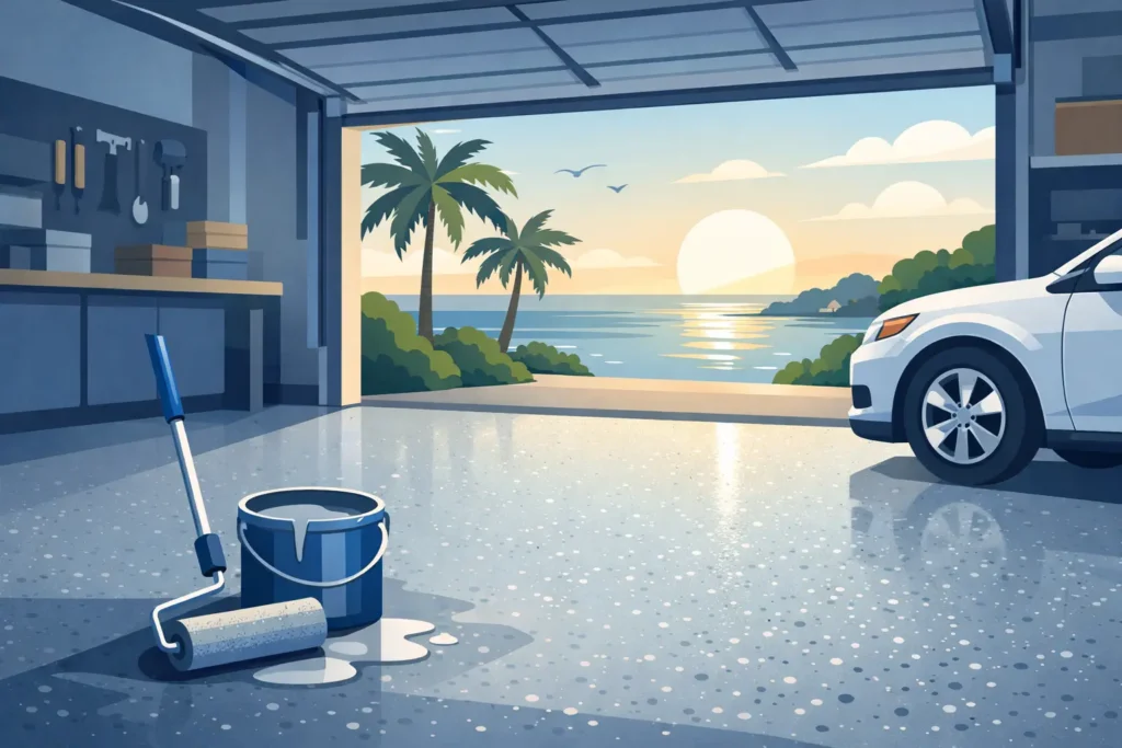 Garage Floor Coating in Treasure Coast