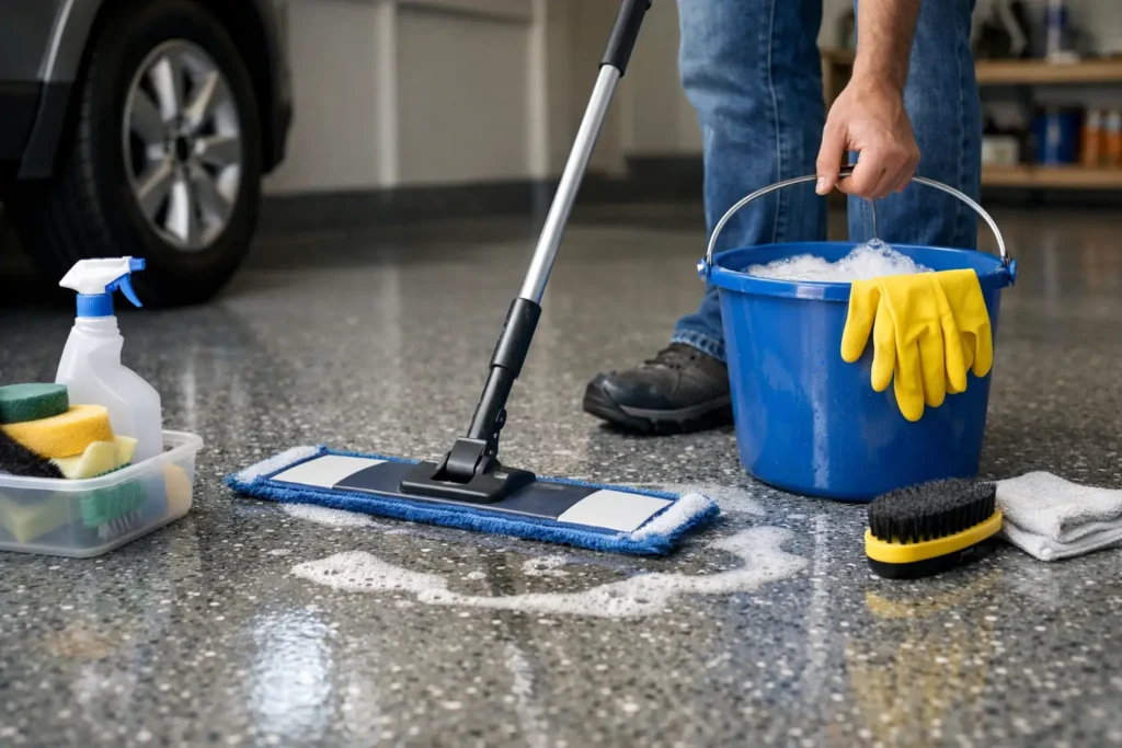 How to Clean Coated Garage Floors Right