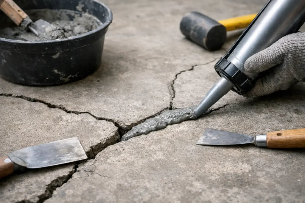 How to Repair Cracked Concrete Surfaces