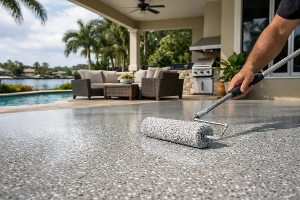 Patio Floor Coating in Stuart, FL That Lasts