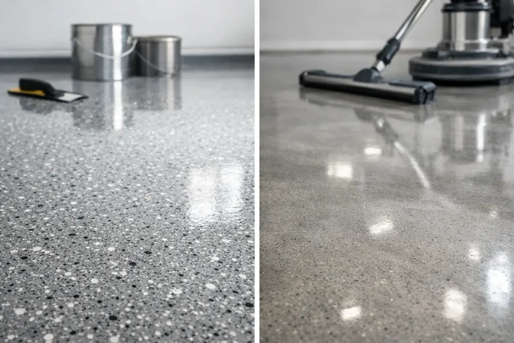 Polyaspartic vs Polished Concrete Cost