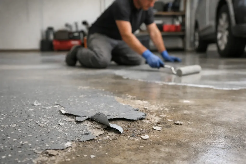 Why Do Garage Floors Peel? Causes and Fixes