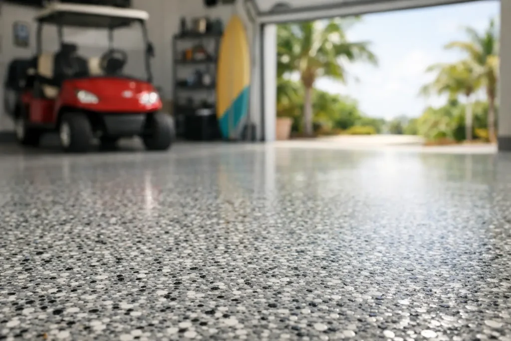 Garage Flake Flooring Review for Florida Homes