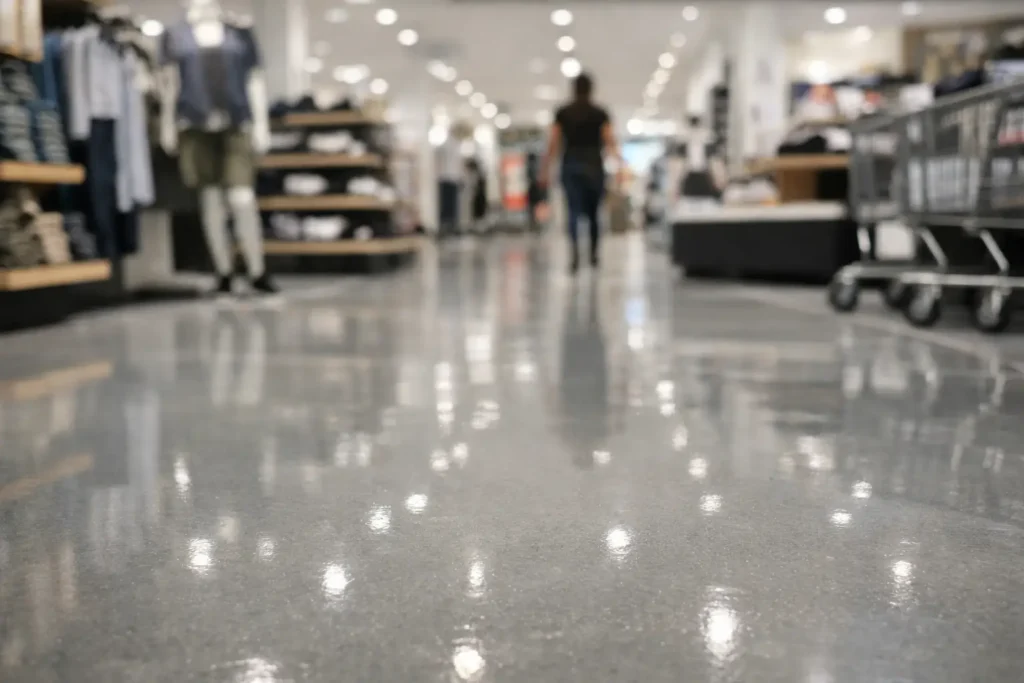 Retail Floor Coating Case Study for Busy Stores