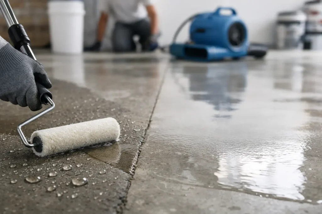 When a Moisture Barrier for Concrete Coatings Helps