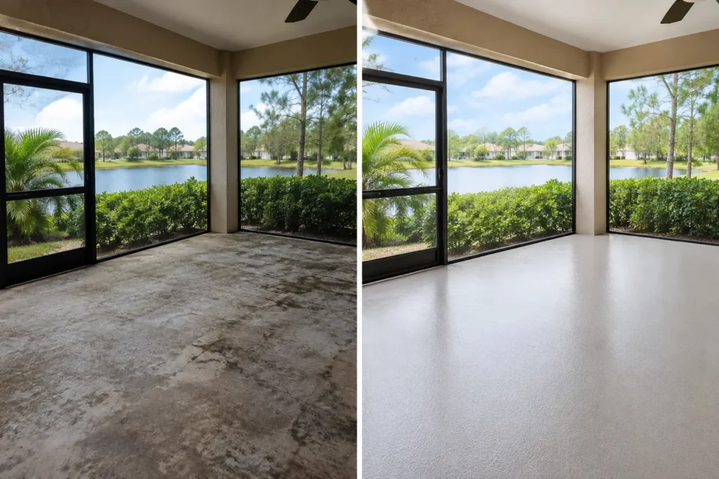 Lanai Coating Before After: What Really Changes